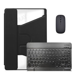 Bluetooth QWERTZ Tastatur Maus für Samsung Galaxy Tab S9 FE A9+ A8 Schutzhülle