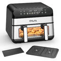 10L Doppel Airfryer Heißluftfritteuse Dual XXL Fritteusen ohne Öl Fett Friteuse