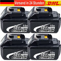 4X 9AH 18V 9000mAh Akku Für Makita BL1850 BL1830 BL1860B Led Anzeige / Ladegerät