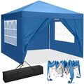 Pavillon 3x3M Faltpavillon Wasserdicht UV Pergolen Popup Zelt Gartenpavillon