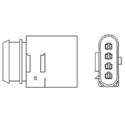 1x Magneti Marelli Lambdasonde u.a. für Audi A3 8L 1.8 A4 B5 2.4 B6 | 804615