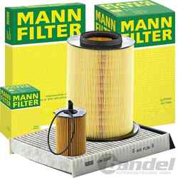 MANN FILTER INSPEKTIONSPAKET passend für 1.6 D VOLVO V50 545 S40 2 FORD FOCUS 2