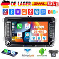 DAB+ 7" Android 13 Autoradio Carplay für VW Golf 5 6 Passat Touran Polo Tiguan