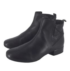 Gabor Damen Stiefeletten Boots Größe37,5 UK 4,5 Leder Schwarz