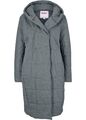 Kurz-Steppmantel mit Kapuze Gr. 46 Anthrazit Damen-Jacke Mantel Parka Coat Neu