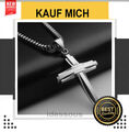 Silber Anhänger Kreuz mit Halskette 50cm Kette edel Kreuzanhänger Damen Herren