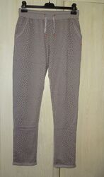 LASCANA Jogginghose Loungehose Leo Animal Leopard Print taupe Gr. 36/38 S