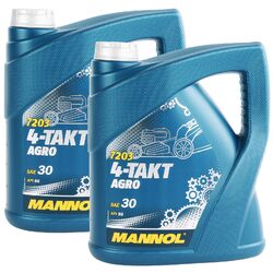 8L MANNOL 4-TAKT AGRO RASENMÄHER TRAKTOR GENERATOR SAE 30 API SG VIERTAKT 4T