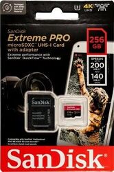 NEU  256GB SanDisk Extreme PRO Micro SD 200MB/s V30 A2 8K Speicherkarte  Adapter