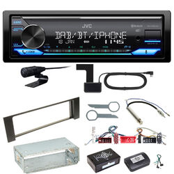 JVC KD-X482DBT Bluetooth Digitalradio USB Einbauset für Audi A4 B6 B7