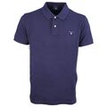 Gant Herren Polo Shirt marine blau Unifarben 2201 433