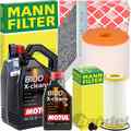 MANN INSPEKTIONSPAKET+MOTUL 5W-30 MOTORÖL passend für AUDI A6 C8 A7 30-40 TDI