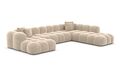 Sofa Stoff Wohnlandschaft Design Polster Modern Couch Samtstoff FORMENTERA XXL