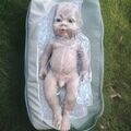 IVITA 18" weiches Silikon Reborn Baby JUNGE Augen offen süß glücklich Puppe Geschenk 2025