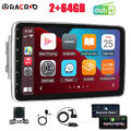 DAB+ 2+64G 10.1 Zoll 2 DIN Autoradio Android 13 Apple Carplay GPS Navi WIFI +KAM