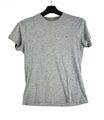 Tommy Hilfiger T-Shirt Herren Kurzärmelige Oberteil Shirt Regular Grau Gr. L