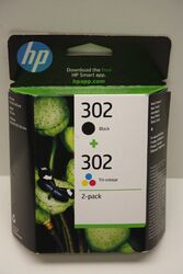 HP 302 - X4D37AE Multipack Original Druckerpatronen 1xSchwarz, 1x Farbe für HP