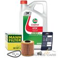 MANN ÖLFILTER+5L CASTROL GTX 10W-40 A/B FÜR BMW 3-ER E30 3-ER E36 BJ 90-95