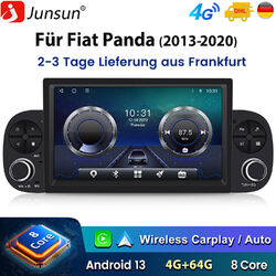 4+64G 7"Android 13 Autoradio Carplay Für Fiat Panda 13-2020 GPS Navi WIFI 4G DAB