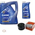 MAHLE ÖLFILTER 6 L MANNOL Classic 10W-40 für Renault Twingo I 1.2 Kangoo