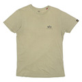 ALPHA INDUSTRIES Herren T-Shirt Grün Rundhals XS