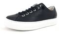 Paul Green  Damenschuhe Schnürschuhe Sportive Sneaker low Schwarz Freizeit