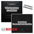 HERDSET Bosch XXL-Backofen schwarz+ Induktions Kochfeld autark 60 Teleskopauszug