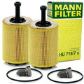 2x ORIGINAL MANN-FILTER ÖLFILTER + ÖLABLASSSCHRAUBE AUDI SEAT SKODA VW HU719/7X