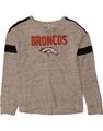 NFL TEAM APPAREL Mädchen Broncos Sweatshirt Pullover 10-11 Jahre Large grau BF08