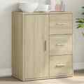 Sideboard Kommode Anrichte Highboard Beistellschrank Schrank Schwarz vidaXL