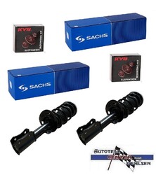2x SACHS STOSSDÄMPFER MIT FEDERN VORNE KOMPLETT VORMONTIERT FÜR NISSAN / RENAULT