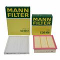 MANN Innenraum + Luftfilter für OPEL CORSA D 1.0-1.4 CORSA E 1.2 1.4 1.3 CDTI