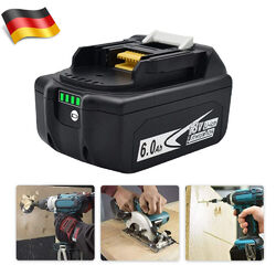 Für Original Makita Akku 18V 6.0Ah BL1860B BL1850B BL1840B BL1830B BL1860 DE