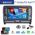 2+32G Android 13 Autoradio GPS RDS Bluetooth CarPlay Für Audi TT MK2 8J 2006-14