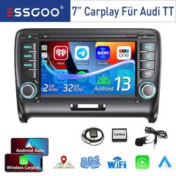 2+32G Android 13 Autoradio GPS RDS Bluetooth CarPlay Für Audi TT MK2 8J 2006-14