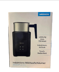 Medion MD 10900 Induktions-Milchaufschäumer Milchschaum Kaffee Edelstahl