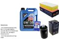 INSPEKTIONSKIT FILTER LIQUI MOLY ÖL 5L 5W-30 für Audi TT 8J3 1.8 TFSI 2.0 8J9