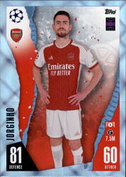 Champions League 2023 2024 Trading Card 37 - Jorginho - CRYSTAL 23/24