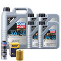 Motoröl 5W30 LIQUI MOLY Leichtlauf Special Tec 9L+HENGST Ölfilter +Spülung