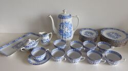 Konvolut Kaffeeservice Seltmann Weiden Dorothea China Blau Bavaria 10 Personen