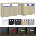 Sideboard mit RGB LED Licht Kommode Anrichte Küchenschrank Schrank Highboard