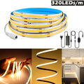 2m-10m 12V COB LED Streifen Stripe Band warmweiβ Keine Lichtpunkt Dimmbar Leiste