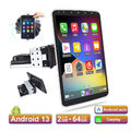 2+64GB Autoradio 1DIN 10.1 Zoll Android 12 Carplay GPS NAVI USB WiFi MP5 Player