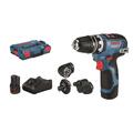 Bosch Akku-Bohrschrauber GSR 12 V-35 FC Professional inkl. 4 Vorsätze + 2 Akkus