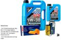 BOSCH Inspektionspaket 6 L Liqui Moly Longtime High Tech 5W-30 für BMW 3er G20