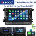 Für Golf 5 6 Plus Touran Caddy Jetta Autoradio Android 14 4+64G Carplay GPS NAVI