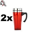 2 Thermobecher Thermotasse Kaffeebecher Thermo Tasse Rostfrei Edelstahl 0.45L #R