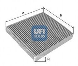 UFI Innenraumfilter Aktivkohlefilter für VW Polo 9N_ Skoda Fabia II 542