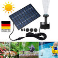 180L/H Solar Springbrunnen Pumpe Teichpumpe Wasserspiel Fontäne Solarpumpe Set