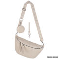 Bauchtasche  Umhängetasche Crossbody-Bag Damen Tasche Kunstleder Italy-Design